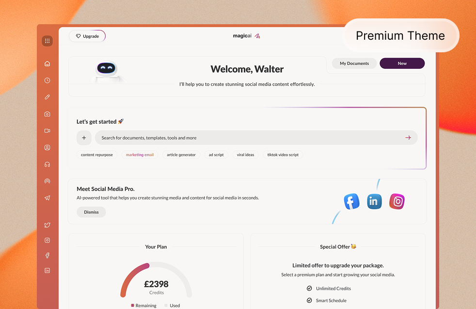 Social Media Dashboard